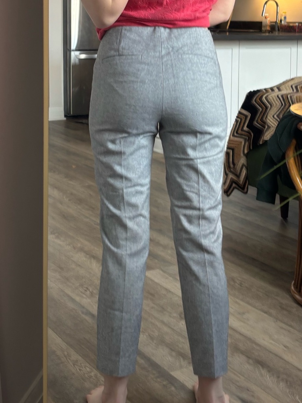 Banana Republic Gray Cropped Tailored Ankle Pants - Picture 3 of 4